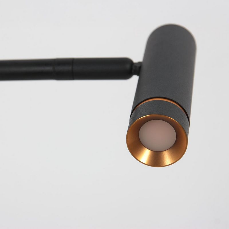 Lumo Design Tafellamp Zwart/goudkleurige accenten 480Lumen (2700Kelvin Warm Wit)