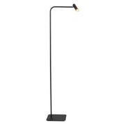 Vloerlamp Lumo – Zwart met Goud accenten | 1-Lichts LED Leeslamp met Touchdimmer