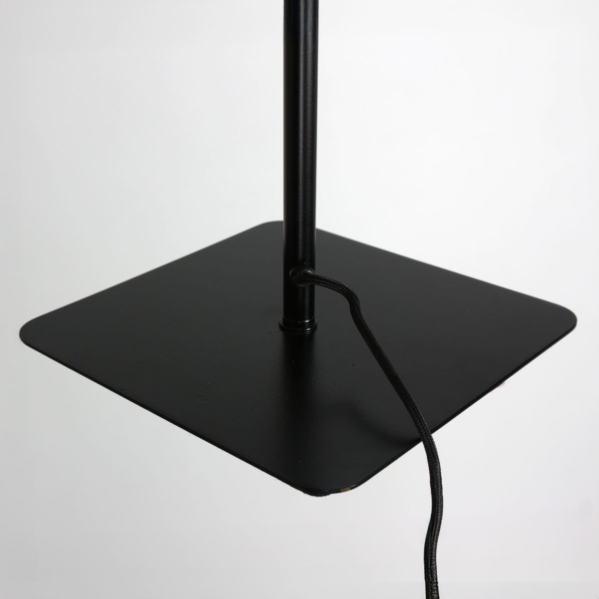 Vloerlamp Lumo – Zwart met Staal | 2-Lichts LED Leeslamp met Touchdimmer