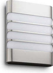 Philips Raccoon LED Wand-buitenlamp inox