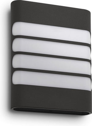 Philips Raccoon LED Wand-buitenlamp antraciet Op=Op