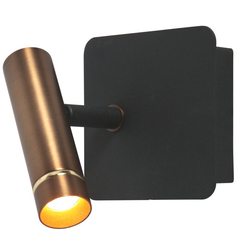 Lumo 1-Lichts Spot Brons/Zwart 480Lumen (2700Kelvin Warm wit)