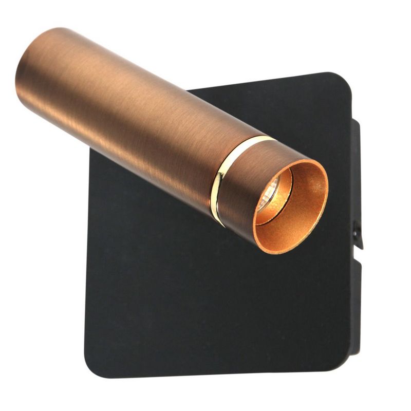 Lumo 1-Lichts Spot Brons/Zwart 480Lumen (2700Kelvin Warm wit)