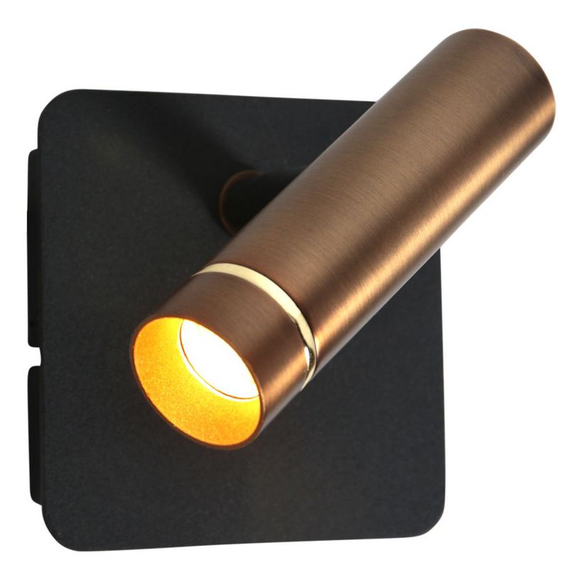 Lumo 1-Lichts Spot Brons/Zwart 480Lumen (2700Kelvin Warm wit)