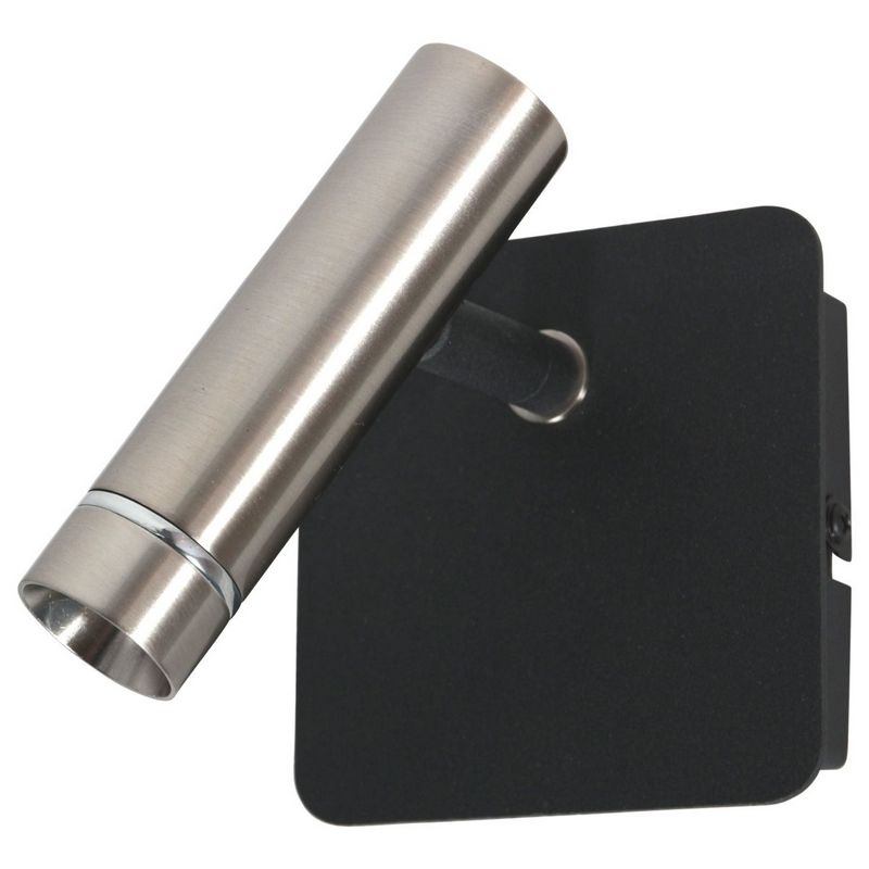 Lumo 1-Lichts Spot Staal/Zwart 480Lumen (2700Kelvin Warm wit)