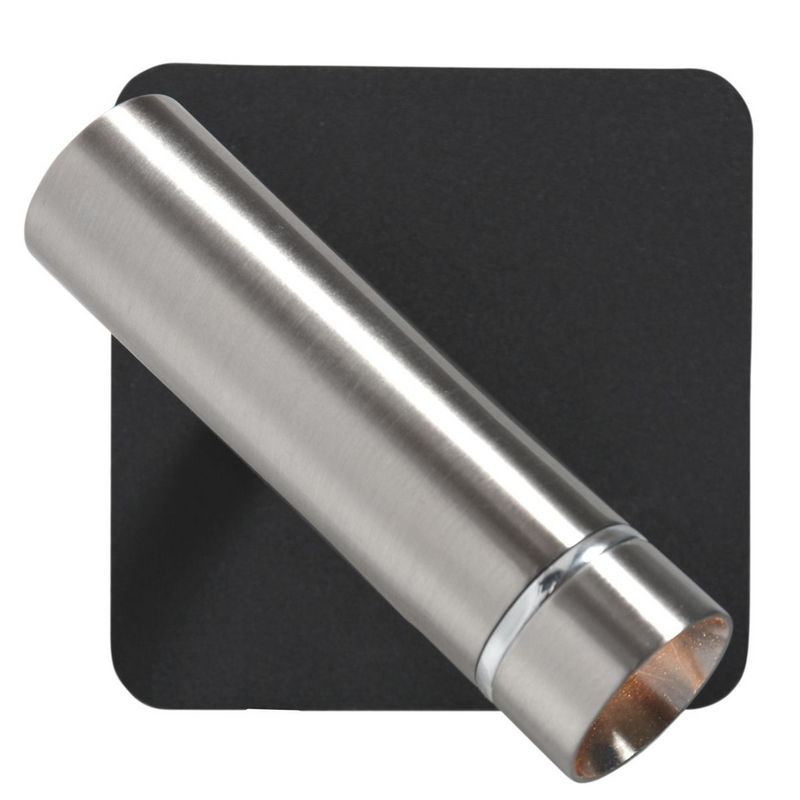 Lumo 1-Lichts Spot Staal/Zwart 480Lumen (2700Kelvin Warm wit)