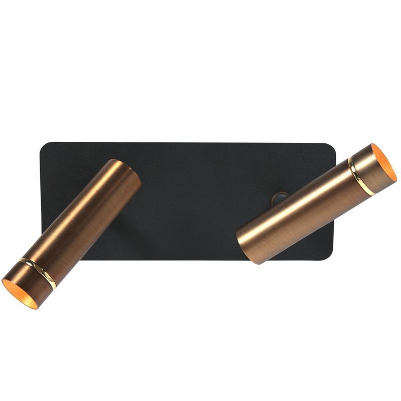 Lumo 2-Lichts Spot Brons/Zwart 2 x 480Lumen (2700Kelvin Warm wit)