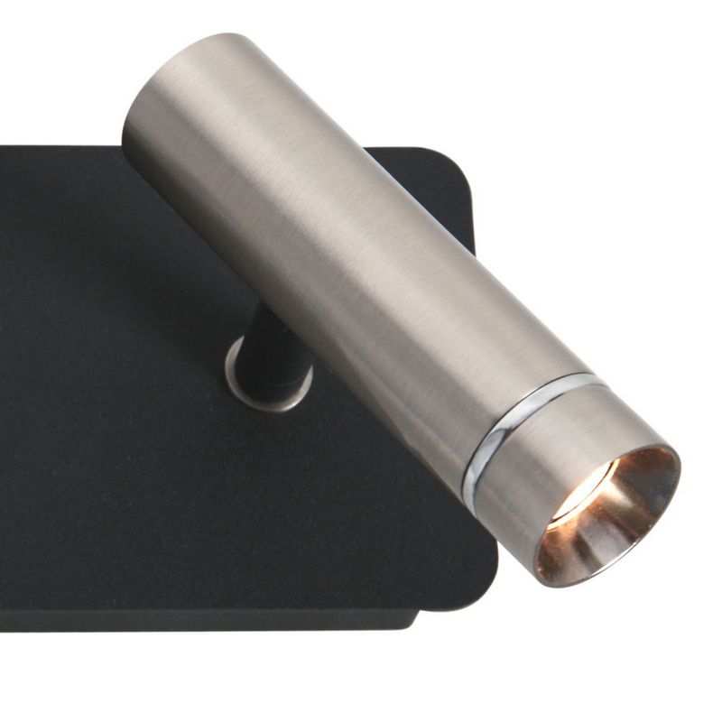 Lumo 2-Lichts Spot Staal/Zwart 2 x 480Lumen (2700Kelvin Warm wit)