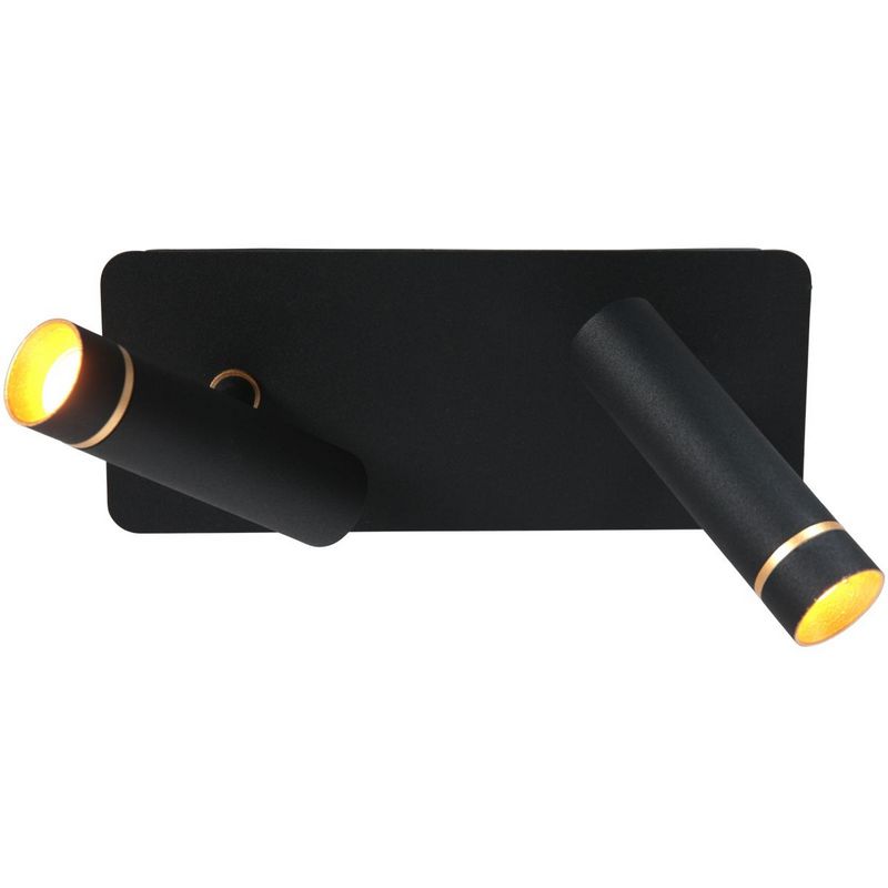 Lumo 2-Lichts Spot Zwart 2x480Lumen (2700Kelvin Warm wit)