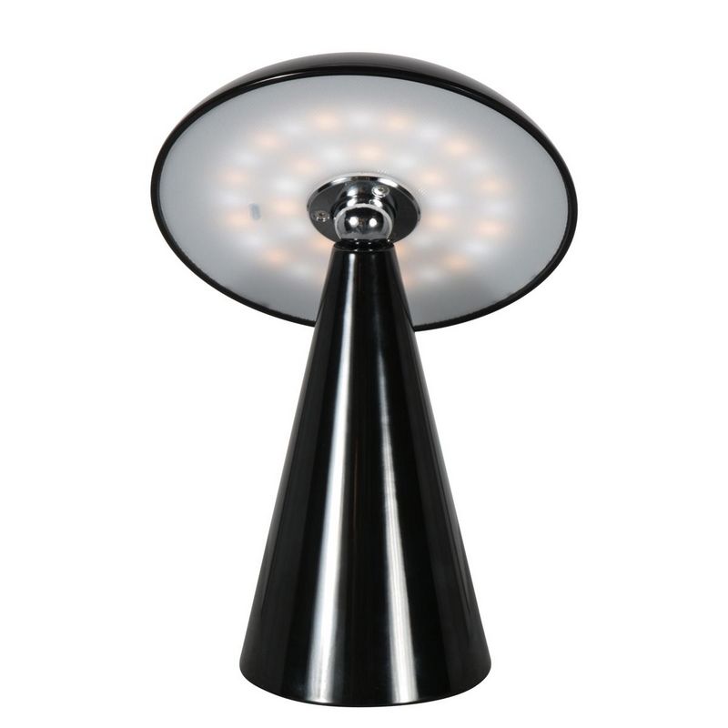 Mush Oplaadbare Tafellamp Zwart 300Lumen Dimbaar