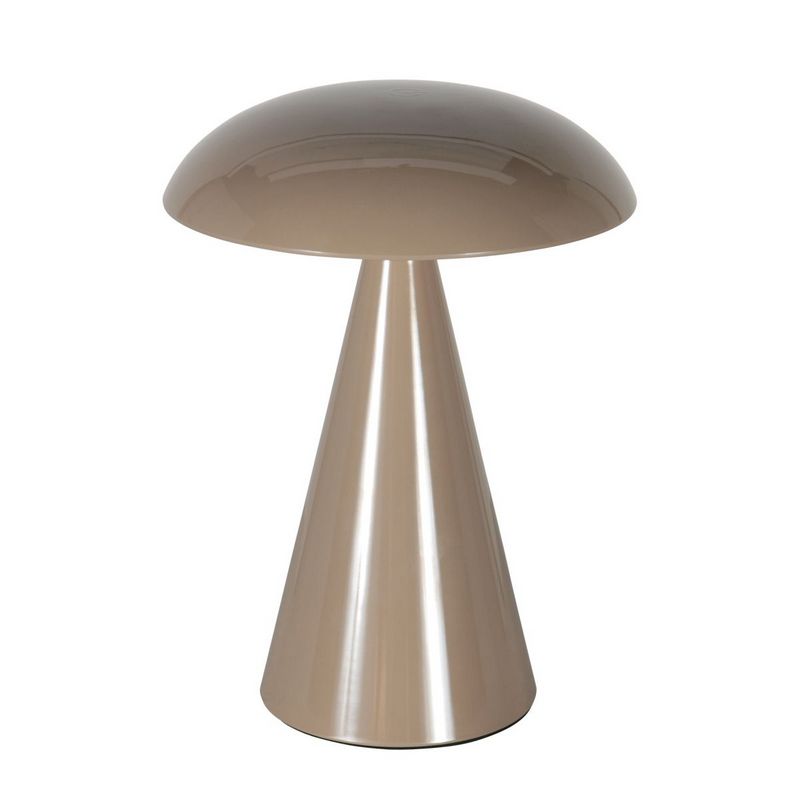 Mush Oplaadbare Tafellamp Bruin 300Lumen Dimbaar