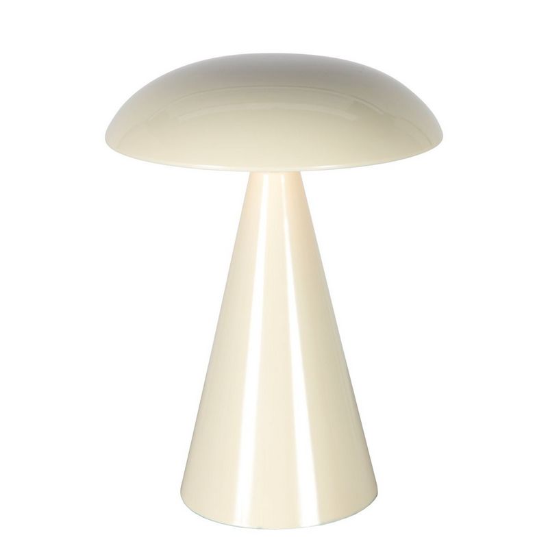 Mush Oplaadbare Tafellamp Crème 300Lumen Dimbaar