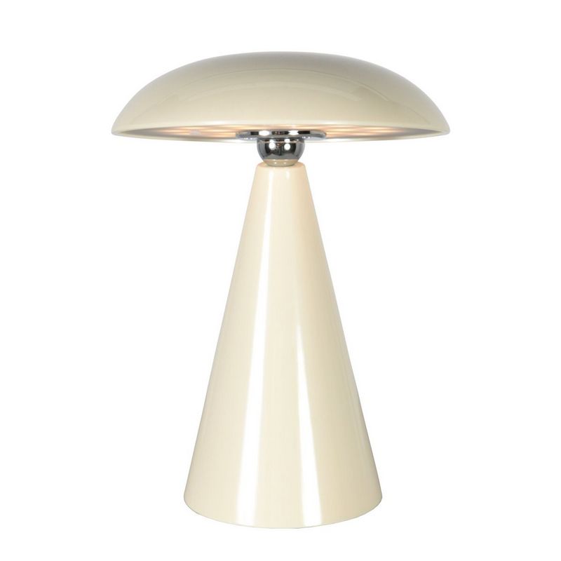 Mush Oplaadbare Tafellamp Crème 300Lumen Dimbaar
