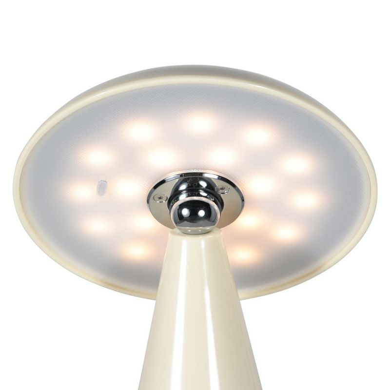 Mush Oplaadbare Tafellamp Crème 300Lumen Dimbaar