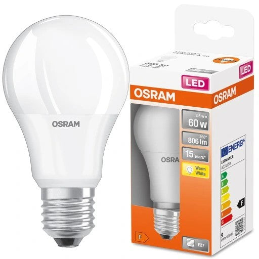 OSRAM LED CLA60M 8,5W 827 E27