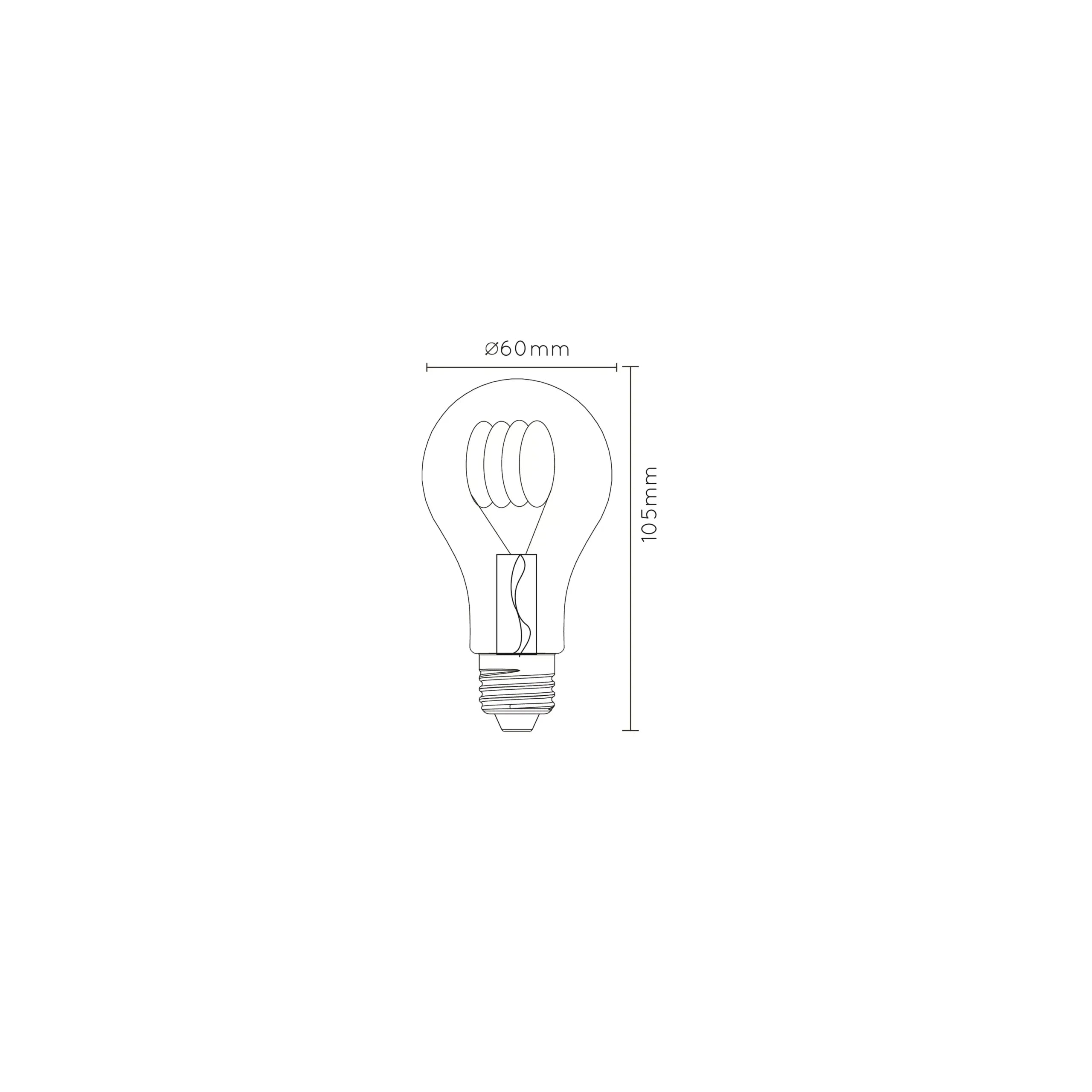 Lucide LED Bulb Filament lamp Ø 6 cm 5watt 2200K - De Smid Verlichting
