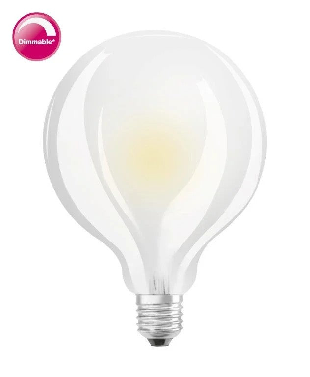 Osram G95 Globe bol lamp F-LED G95100M Dimbaar 11W 827 E27 Mat