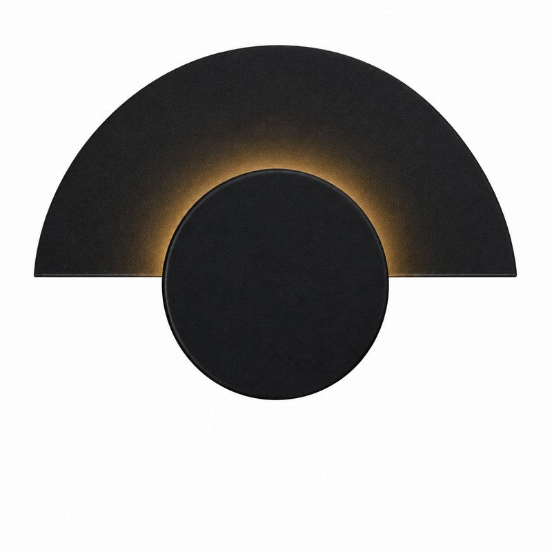 Steinhauer Zwarte buitenwandlamp 4987ZW LED IP54 met draaibare ring