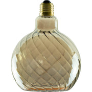 Segula Floating LED Twisted Globe Ø125mm Smokey Grey E27 6W 220 Lm 1900K
