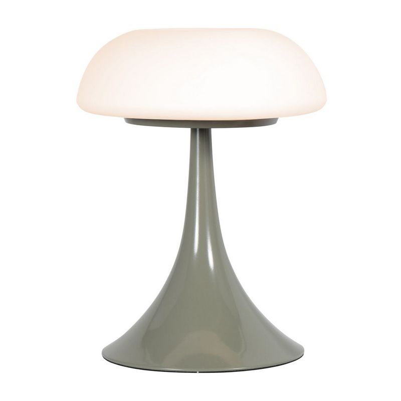 Steinhauer Groene tafellamp Ancilla 5557G met mat wit glazen kap