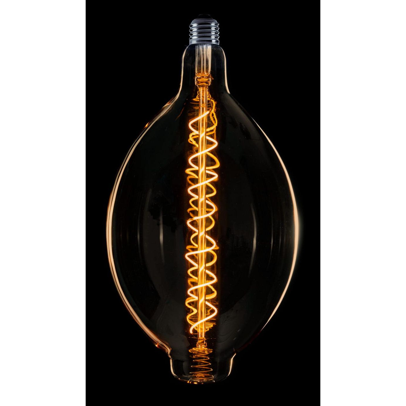 Zeppelin XXL Spiraal LED E27 240v 8w/2200k dimbaar goud - De Smid Verlichting