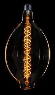 Zeppelin XXL Spiraal LED E27 240v 8w/2200k dimbaar goud