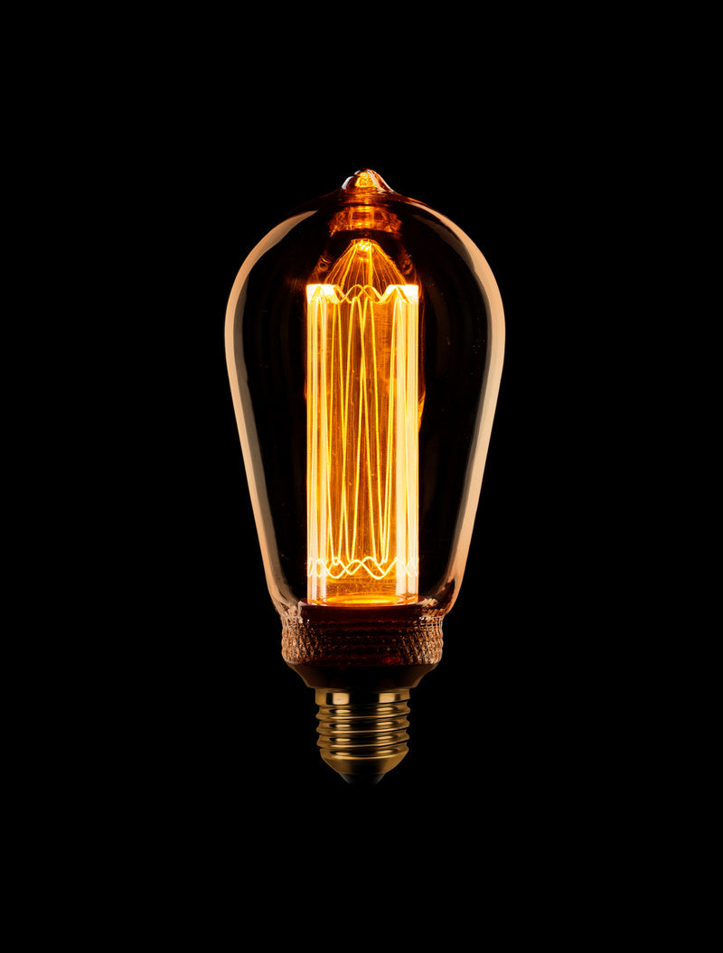 Eth Led kooldraad Edison ST64 E27 3.5w/13w 1800k dimbaar 120L Flame