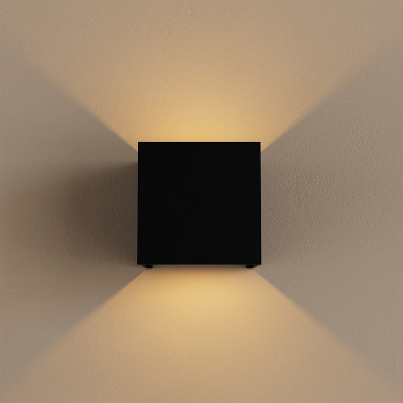ZTAHL Bari Square Wandlamp 6210-9005 Mat Zwart