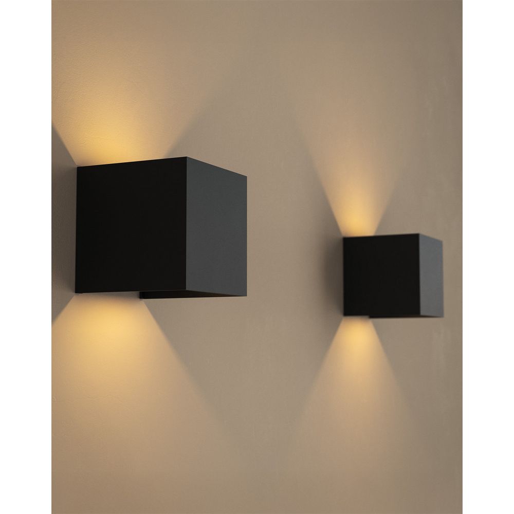 ZTAHL Bari Square Wandlamp 6210-9005 Mat Zwart - De Smid Verlichting