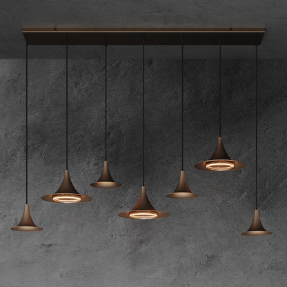 Ztahl Arezzo 7-Lichts Hanglamp 145 x 22cm 6730-PLATINUM