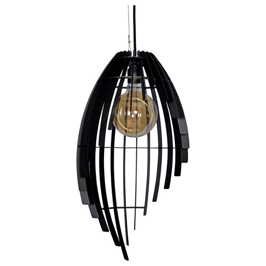 Ztahl Omegna Small 1-Lichts Hanglamp 7700-9005 Zwart