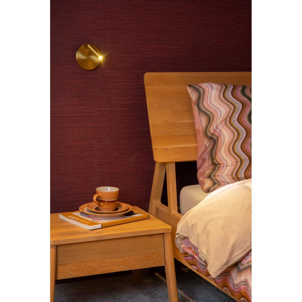 Lucide Jolijn Oplaadbare accu Wandlamp Mat Goud - De Smid Verlichting