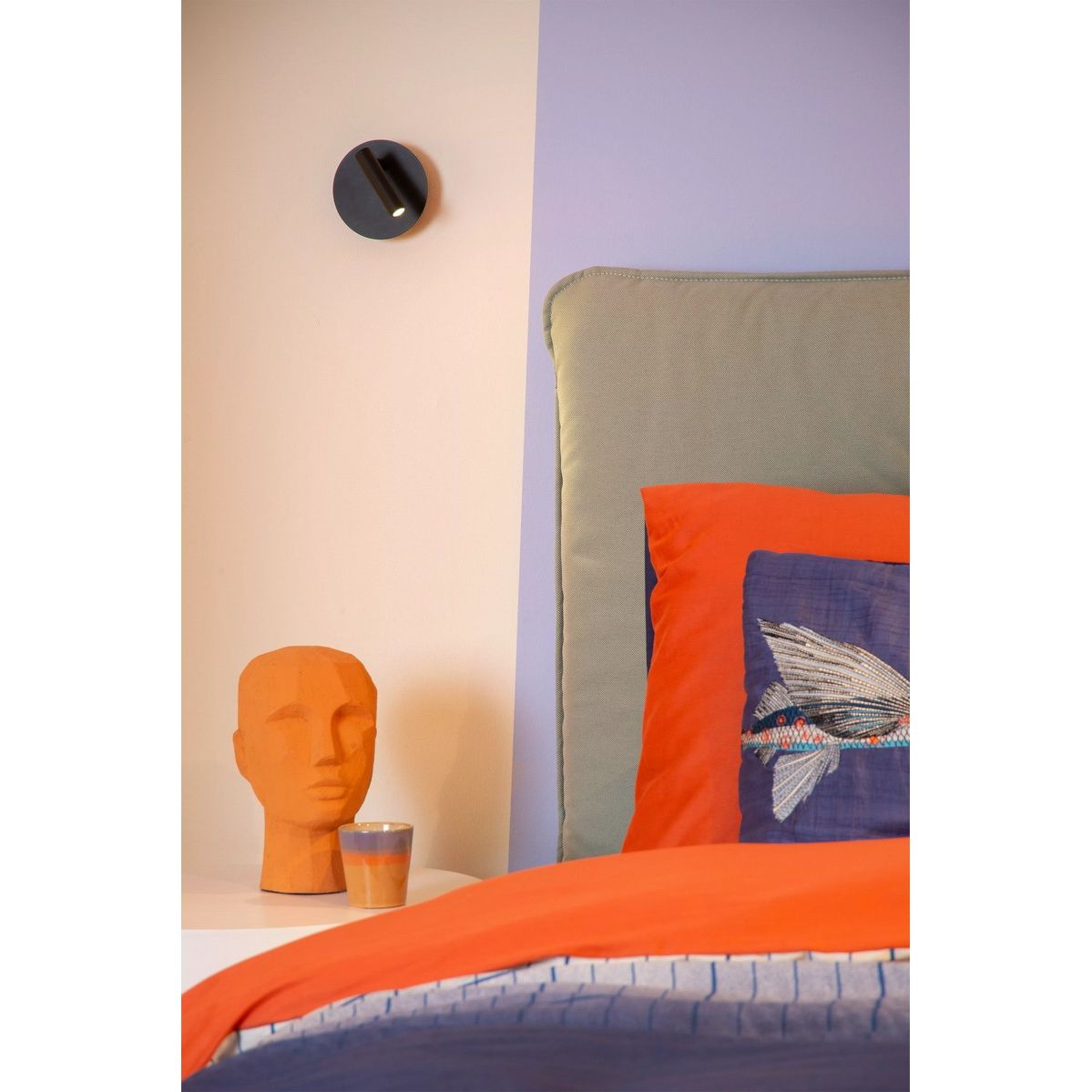 Lucide Jolijn Oplaadbare accu Wandlamp Zwart - De Smid Verlichting