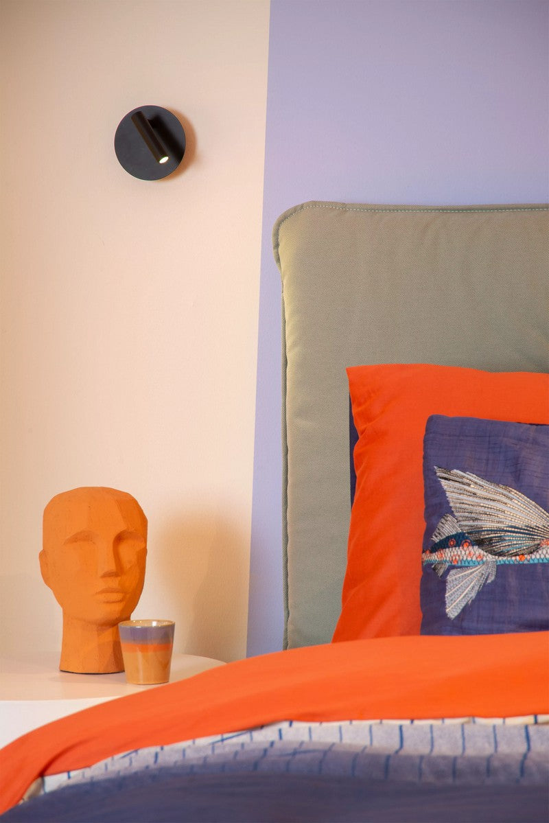 Lucide Jolijn Oplaadbare accu Wandlamp Zwart - De Smid Verlichting