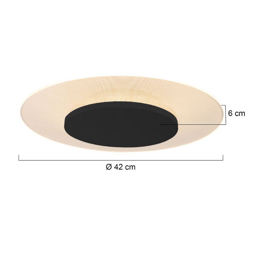 Steinhauer Lido LED Plafondlamp 7799ZW Zwart