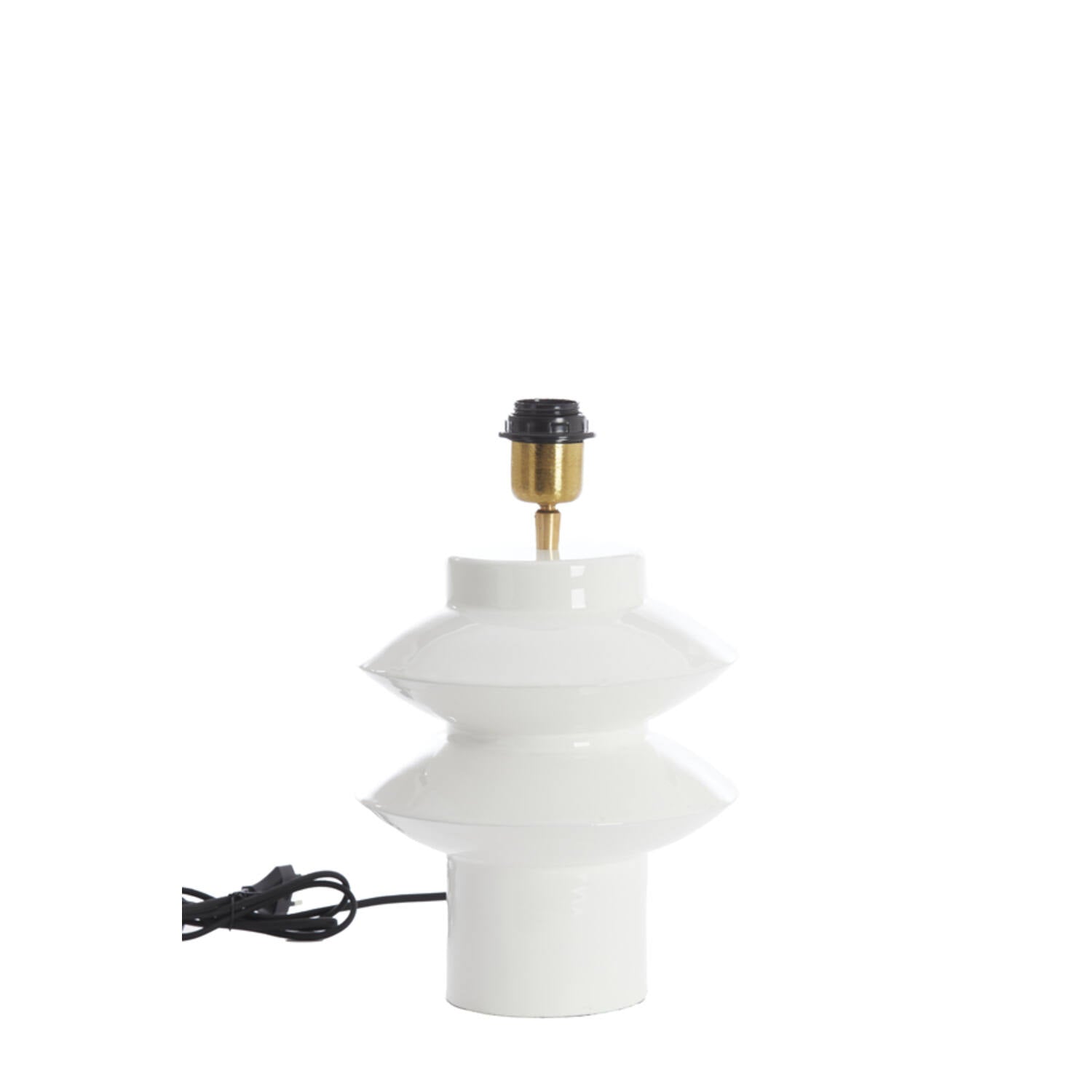 Lamp base Ø22x26 cm PETCH shiny white