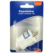 BLS klapstekker +RA wit 84012