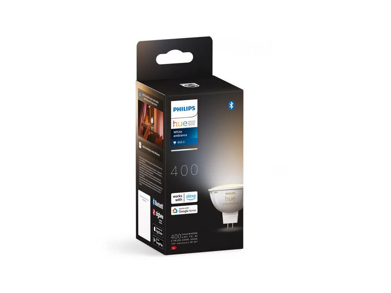 Philips HueWA 5.1W MR16  1-Pack 12v. White/Ambiance Op=Op