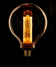 Eth Globe 125mm kooldraad LED 4w E27 1800K 3 steps Amber/Goud 200Lumen