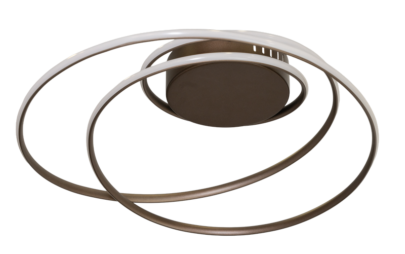 ETH Evi Plafonnière 40 cm | 24W | 3-staps dimbaar | Memoryfunctie | Anodic Brown
