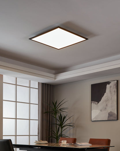 Lifestyle New Bari LED Plafondlamp 59x59cm RGB met afstandbediening en Zigbee Zwart