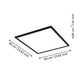 Lifestyle New Bari LED Plafondlamp 59x59cm RGB met afstandbediening en Zigbee Zwart