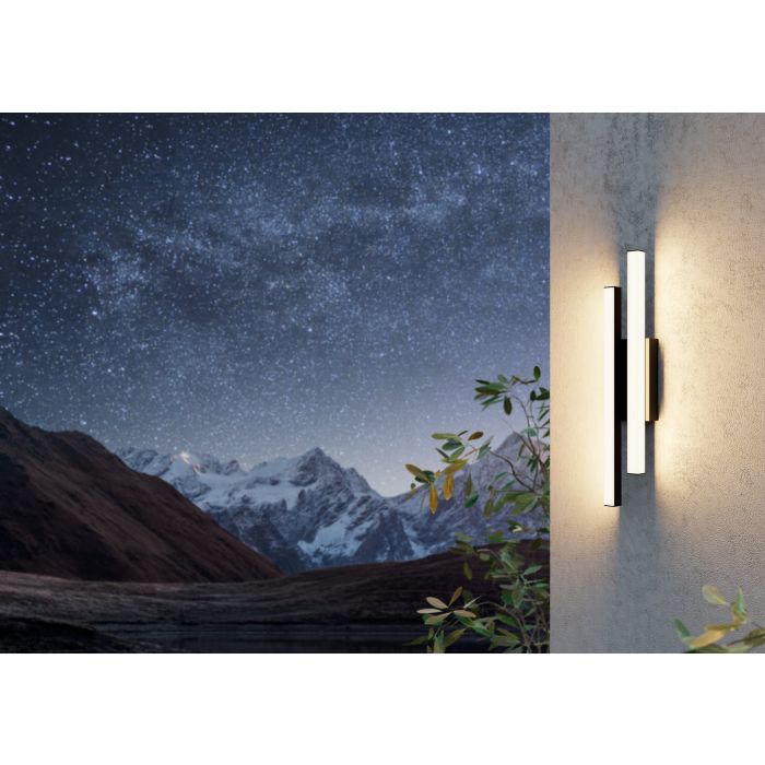 Serricella Outdoor Wandlamp Zwart/Opaal