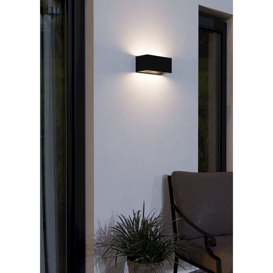 Lesmo Outdoor Wandlamp IP44 Zwart - De Smid Verlichting