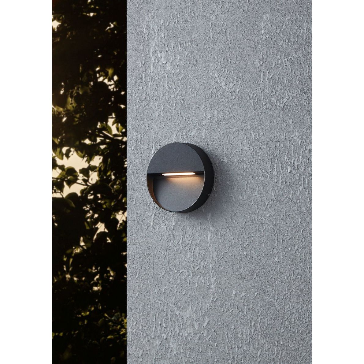 Maruggio IP65 Wand buitenlamp Ø15cm Zwart Aluminium - De Smid Verlichting