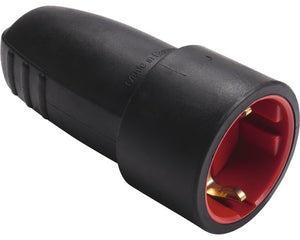 EGT Contrastekker met Randaarde Rubber Zwart