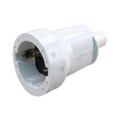 Contra Stekker PVC met Randaarde Wit