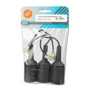 3 Stuks Verhuislamphouder E27 Zwart