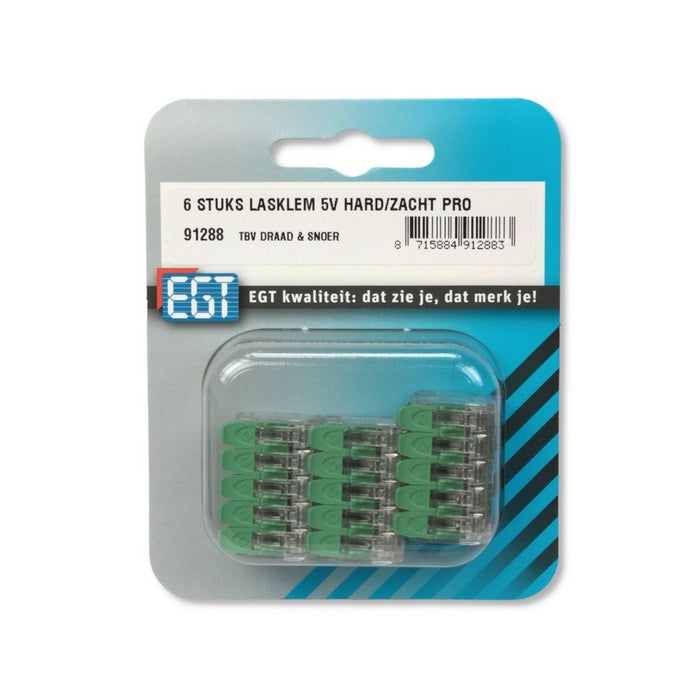 5 Stuks in verpakking Lasklemmen 5V Hard/Zacht Pro 91288