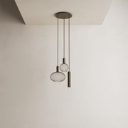 Ztahl Como 3-Lichts Hanglamp Rond Platinum exclusief Lichtbronnen